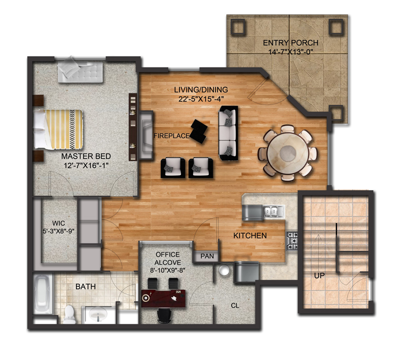 New Condos for Sale in Malta, NY 1 Bedroom 1st Floor at Woodfield